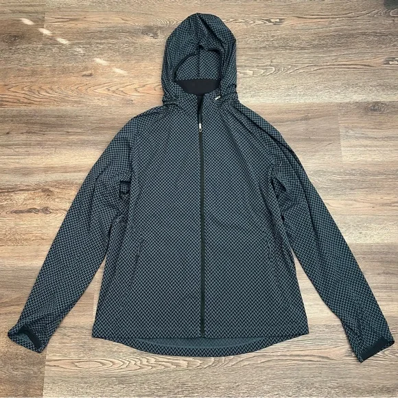 Lululemon Surge Jacket Saint James Tweed Iron Blue Black Size XL Men’s - Picture 2 of 16